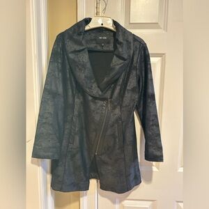 NIC + ZOE Asymmetrical Zip Jacket Women’s Medium Black